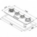 Варочная поверхность FRANKE FHCR 1204 3G TC HE BK C