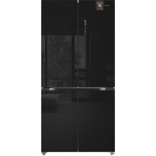 Отдельностоящий холодильник с инвертором Weissgauff WCD 510 Built-in Inverter NoFrost Black Glass