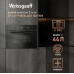 Встраиваемый компактный духовой шкаф с СВЧ Weissgauff OE 449 PDB Black Edition