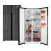 Отдельностоящий холодильник с инвертором Weissgauff WSBS 600 NoFrost Inverter Inox Glass
