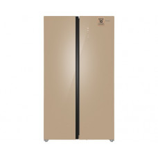 Отдельностоящий холодильник с инвертором Weissgauff WSBS 1036 Inverter NoFrost Premium Сhampagne Glass