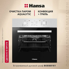 Электрический духовой шкаф Hansa BOEI68161, серебристый