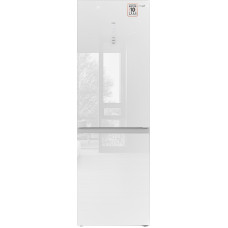 Отдельностоящий холодильник с инвертором Weissgauff WRK 185 Total NoFrost Inverter White Glass