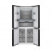 Отдельностоящий холодильник с инвертором Weissgauff WCD 590 Nofrost Inverter Premium EcoFresh Dark Grey Glass