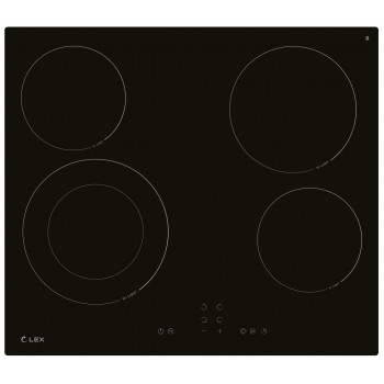 Встраиваемая варочная панель электрическая LEX EVH 641A BL черный