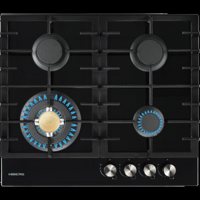 Встраиваемая газовая варочная панель Hiberg VM 60440 B