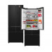 Отдельностоящий холодильник Weissgauff WFD 450 Built-in Inverter NoFrost Dark Inox