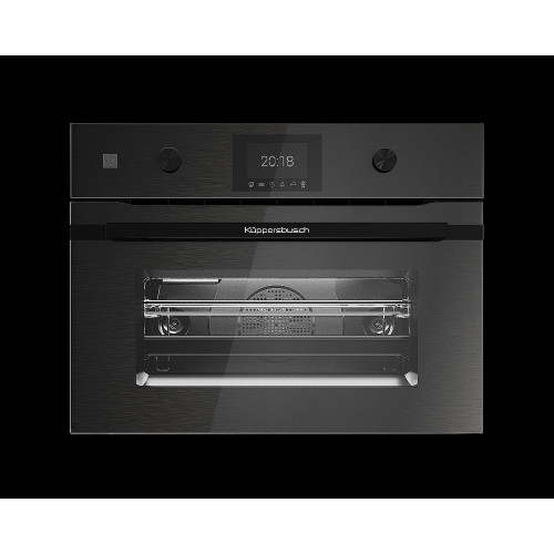 Компактный духовой шкаф с микроволнами Kuppersbusch CBM 6350.0 GPH 6 Black Steel