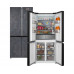 Отдельностоящий холодильник с инвертором Weissgauff WCD 590 Nofrost Inverter Premium EcoFresh Rock Glass