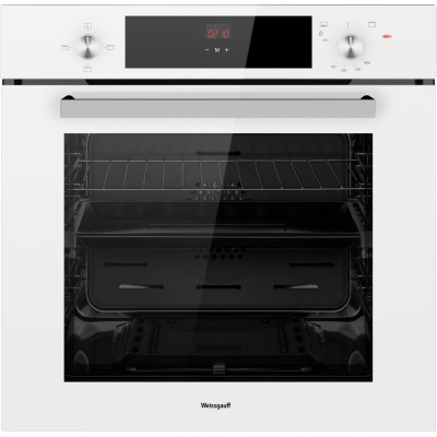 Духовой шкаф газовый Weissgauff WGO 702 D WHITE GLASS