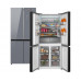 Отдельностоящий холодильник с инвертором Weissgauff WCD 590 Nofrost Inverter Premium EcoFresh Dark Grey Glass