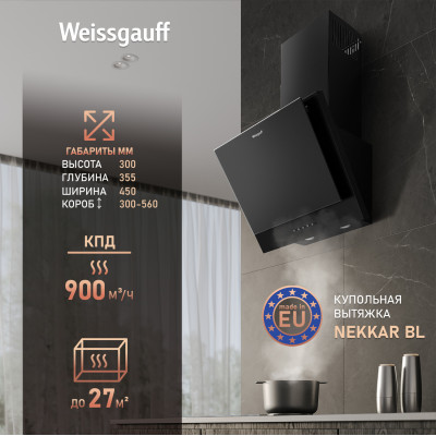 Каминная вытяжка Weissgauff Nekkar BL
