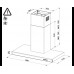 Вытяжка без купола Faber ONYX-T BK GLASS/X A90 325.0541.070