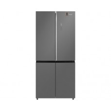 Отдельностоящий холодильник с инвертором Weissgauff WCD 590 NoFrost Inverter Premium Ecofresh Bru Steel Glass