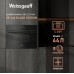 Встраиваемый компактный духовой шкаф с СВЧ Weissgauff OE 446 Black Edition