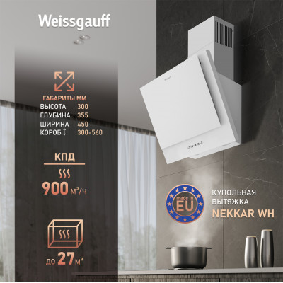 Каминная вытяжка Weissgauff Nekkar WH