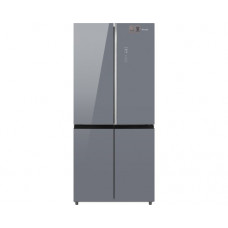 Отдельностоящий холодильник с инвертором Weissgauff WCD 590 Nofrost Inverter Premium EcoFresh Dark Grey Glass