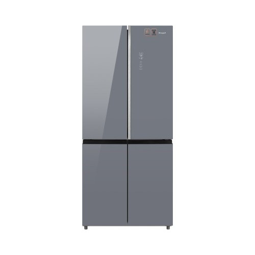 Отдельностоящий холодильник с инвертором Weissgauff WCD 590 Nofrost Inverter Premium EcoFresh Dark Grey Glass
