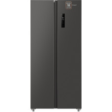 Отдельностоящий холодильник с инвертором Weissgauff WSBS 500 Inverter NoFrost Dark Grey