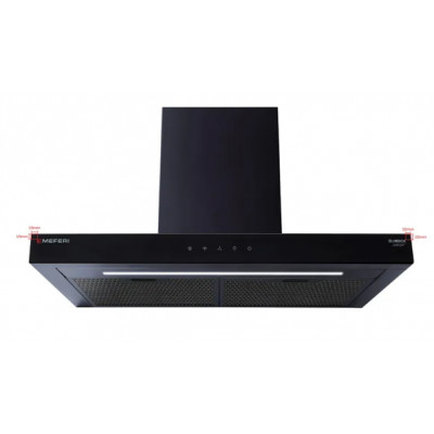 Т-образная пристенная вытяжка Meferi SLIMBOX60BK COMFORT