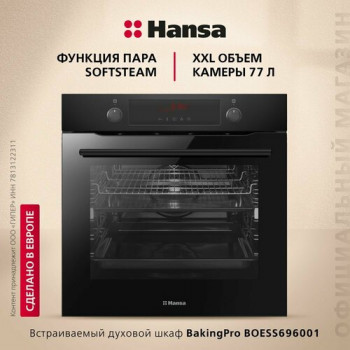 Электрический духовой шкаф Hansa BOESS696001, черный