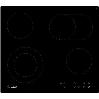 Встраиваемая варочная панель электрическая LEX EVH 642 BL черный