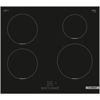 Индукционная варочная панель BOSCH PIE611BB5E, цвет панели черный, цвет рамки черный