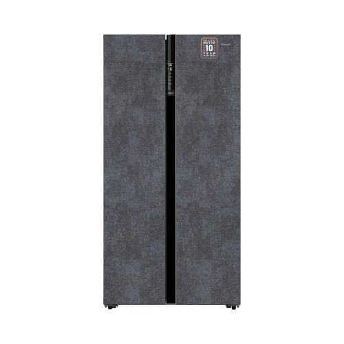 Отдельностоящий холодильник с инвертором Weissgauff WSBS 600 NoFrost Inverter Rock Glass