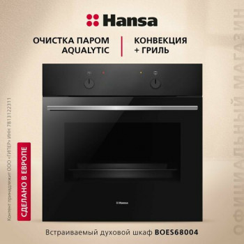 Электрический духовой шкаф Hansa BOES68004, черный