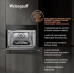 Встраиваемый компактный духовой шкаф с СВЧ Weissgauff OE 446 Black Edition