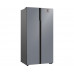 Отдельностоящий холодильник с инвертором Weissgauff WSBS 600 NoFrost Inverter Dark Grey Glass